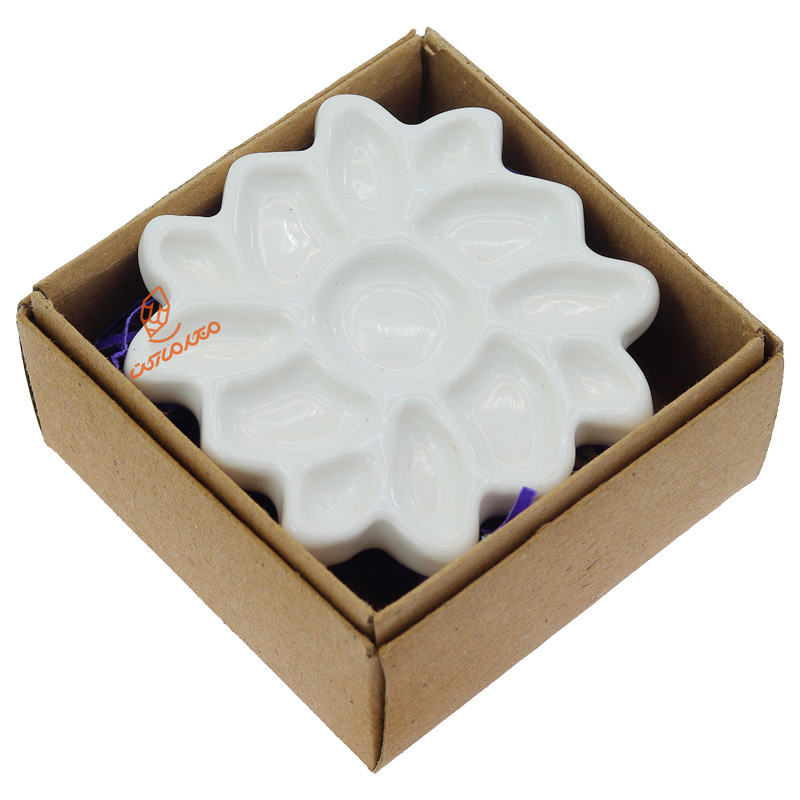 پالت سرامیکی انگشتری طرح گل همیشه بهار وندا  venda