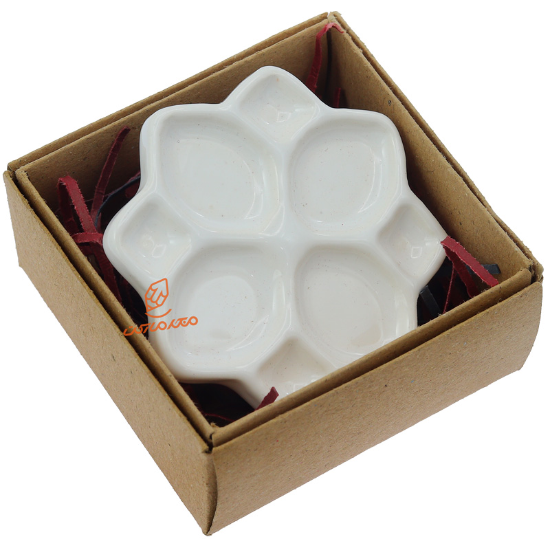 پالت سرامیکی انگشتری طرح گل بنفشه وندا venda