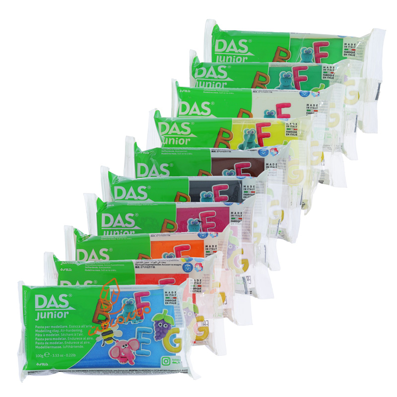 خمیر مجسمه سازی 10 رنگ داس DAS