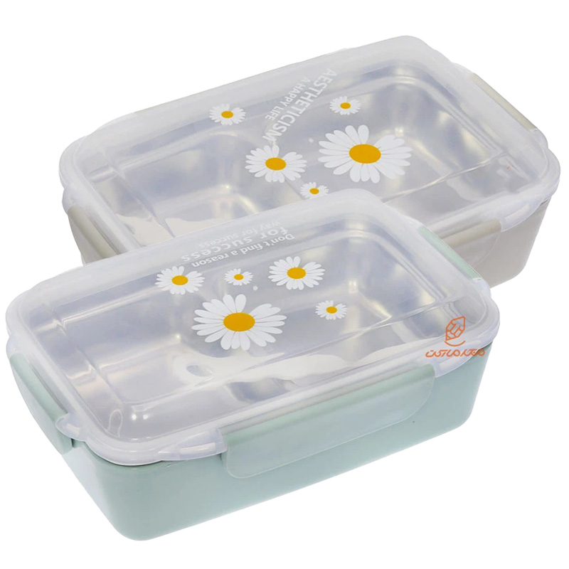 ظرف غذا دو خانه داخل استیل 2309 SANYUEYIPIN