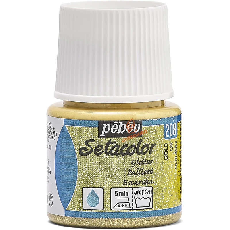 رنگ پارچه گلیتر ستا کالر پبوو PEBEO 208.jpg