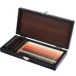 مداد رنگی 12 رنگ فابر کاستل FABERCASTELL به همراه جعبه چوبی (1).jpg