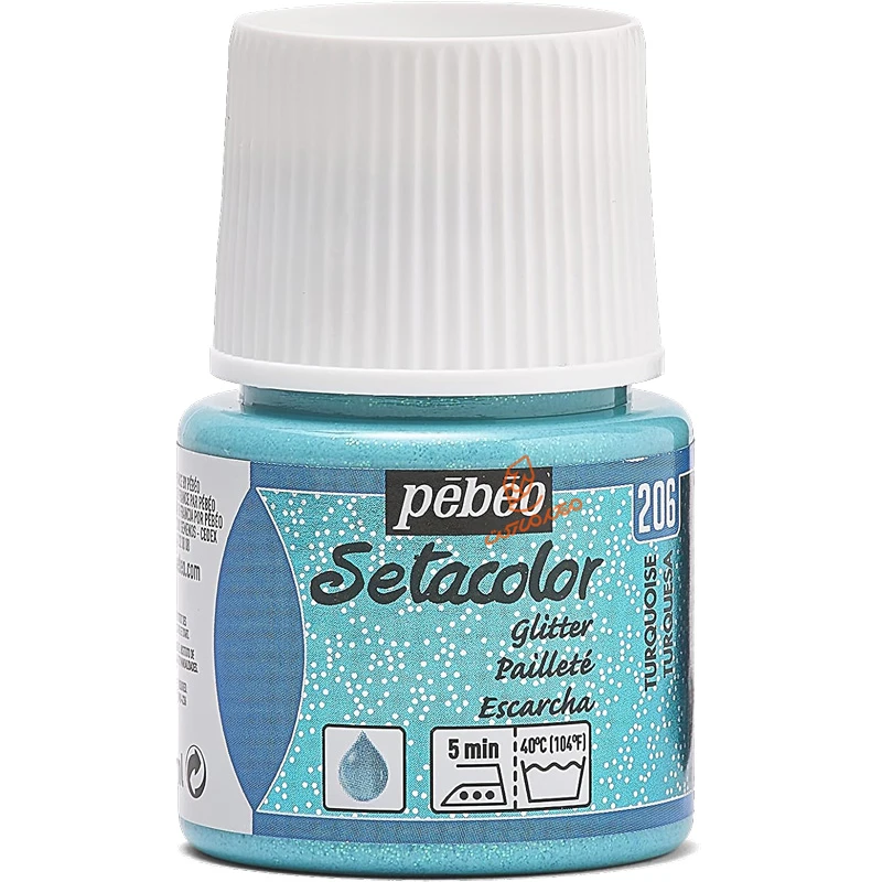 رنگ پارچه گلیتر ستا کالر پبوو PEBEO 206.jpg