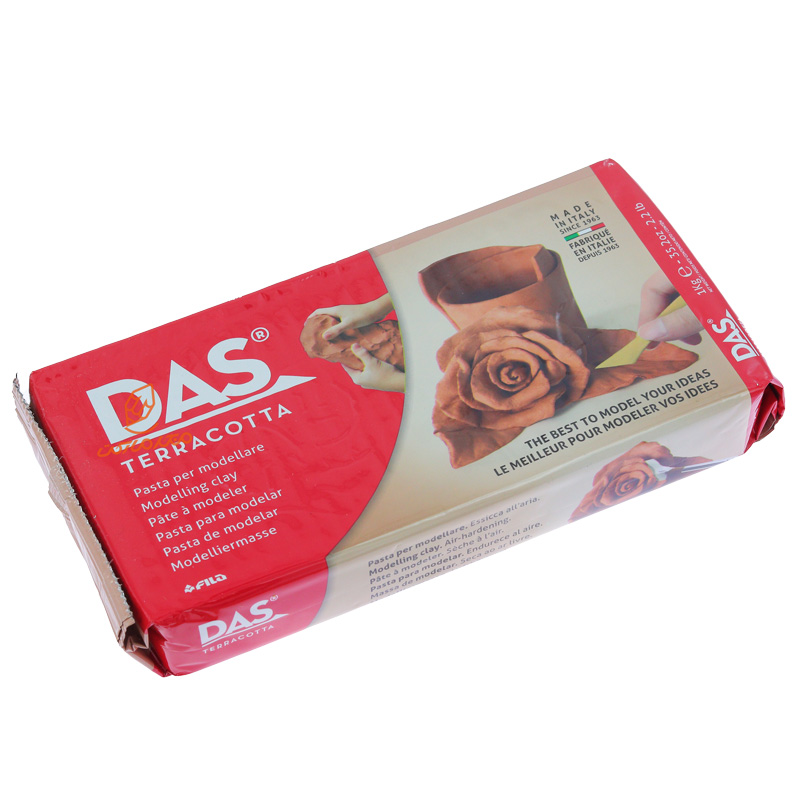  خمیر مجسمه سازی 1000 گرمی قهوه ای داس DAS (3).jpg