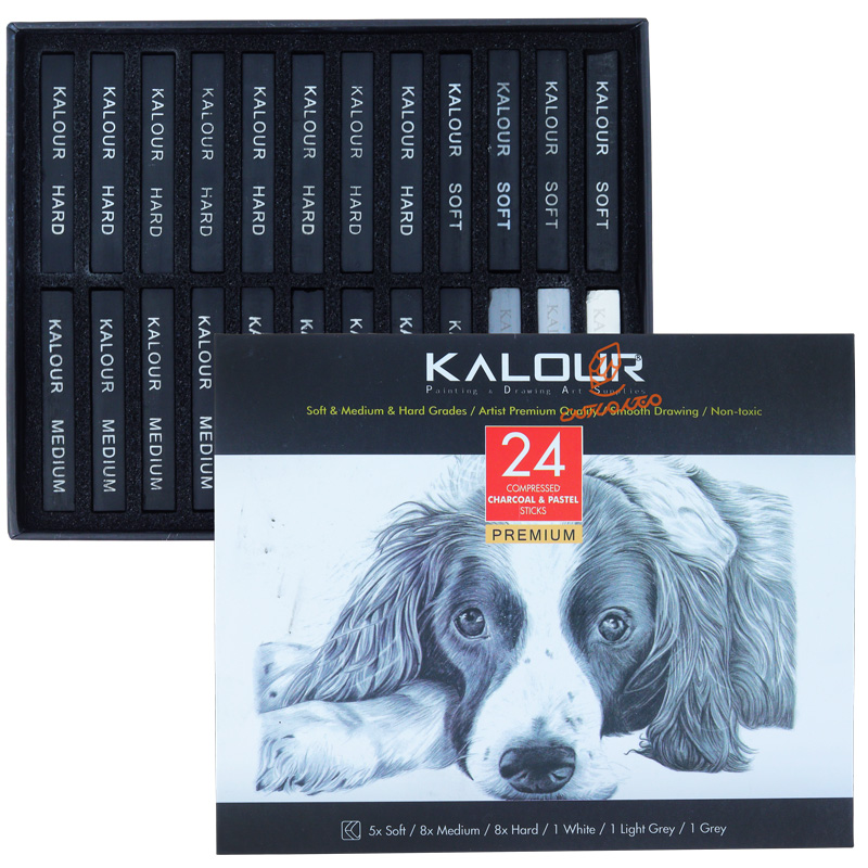 ست ذغال 24 عددی کالور kalour