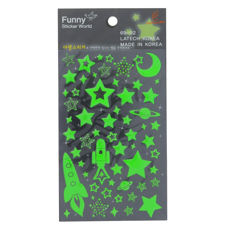 برچسب (استیکر) فانتزی کد 6902 طرح کهکشان FUNNY