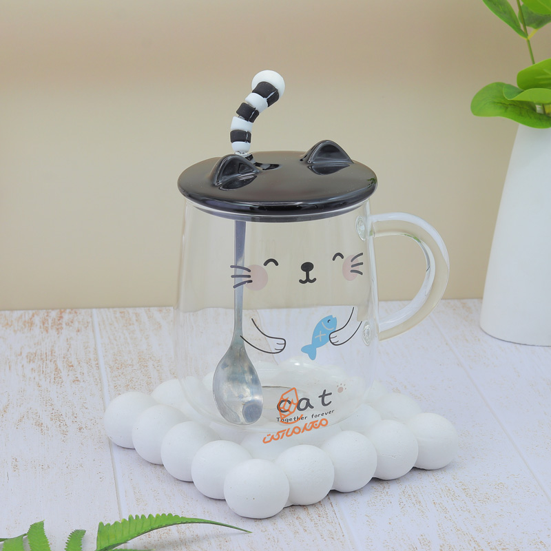 ماگ شیشه ای طرح گربه کد 1028 (4).jpg