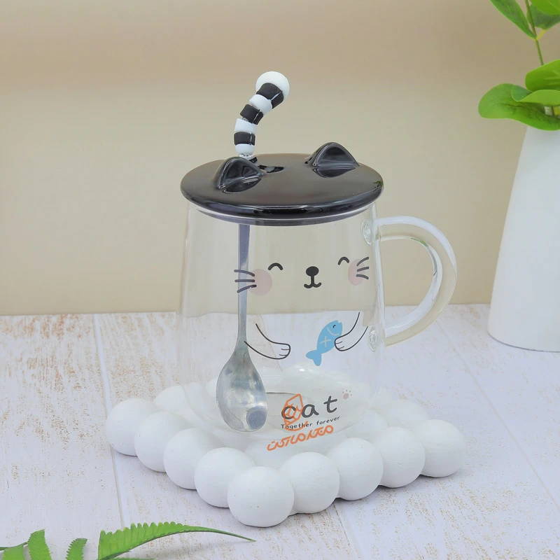 ماگ شیشه ای طرح گربه کد 1028 (4).jpg