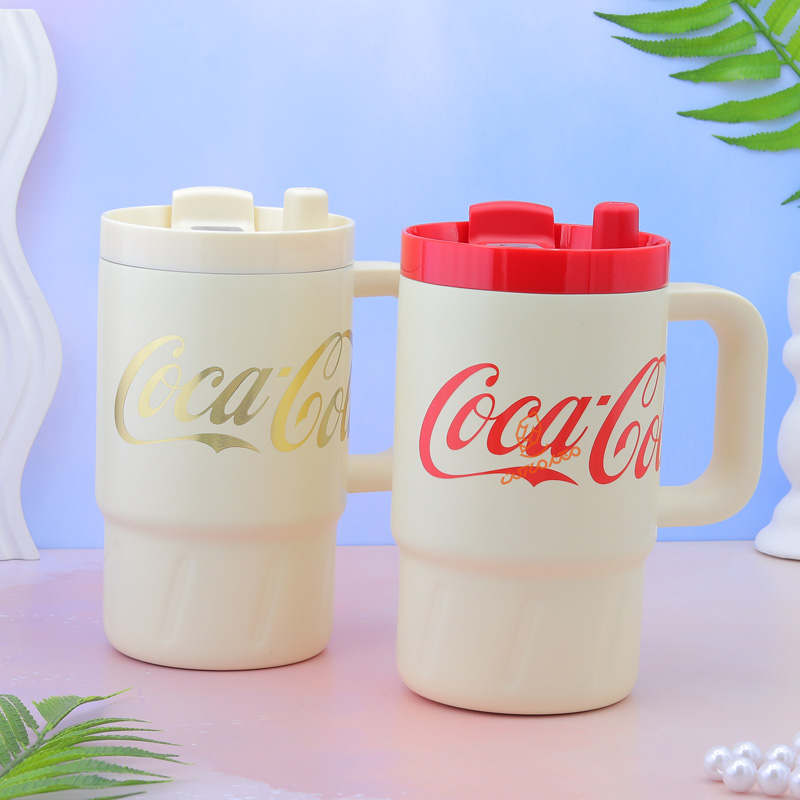 تراول ماگ دسته دار 800 میل طرح کوکاکولا COCA COLA