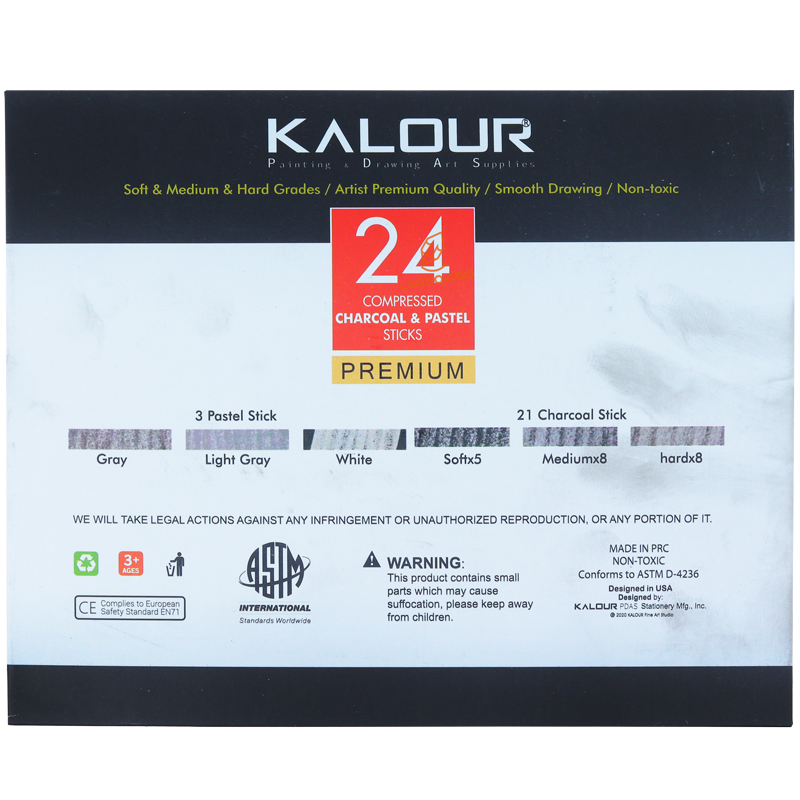 ست ذغال 24 عددی کالور kalour (3).jpg