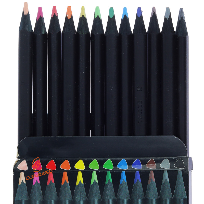 مداد رنگی 12 رنگ فابر کاستل مدل بلک ادیشن FABERCAST... (3).jpg