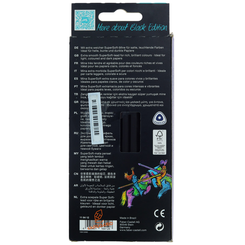 مداد رنگی 12 رنگ فابر کاستل مدل بلک ادیشن FABERCAST... (2).jpg