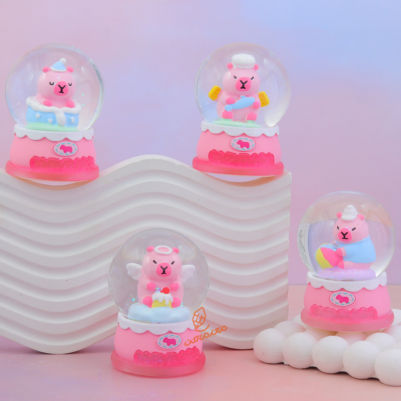 گوی چراغ دار طرح خوک توپولو w035