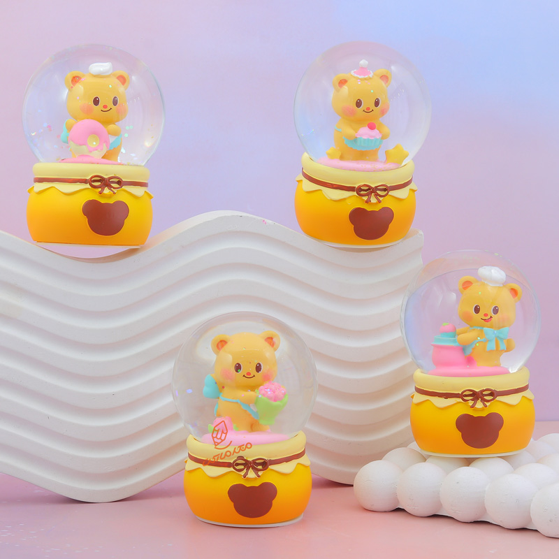 گوی چراغ دار طرح خرس مهربون w032