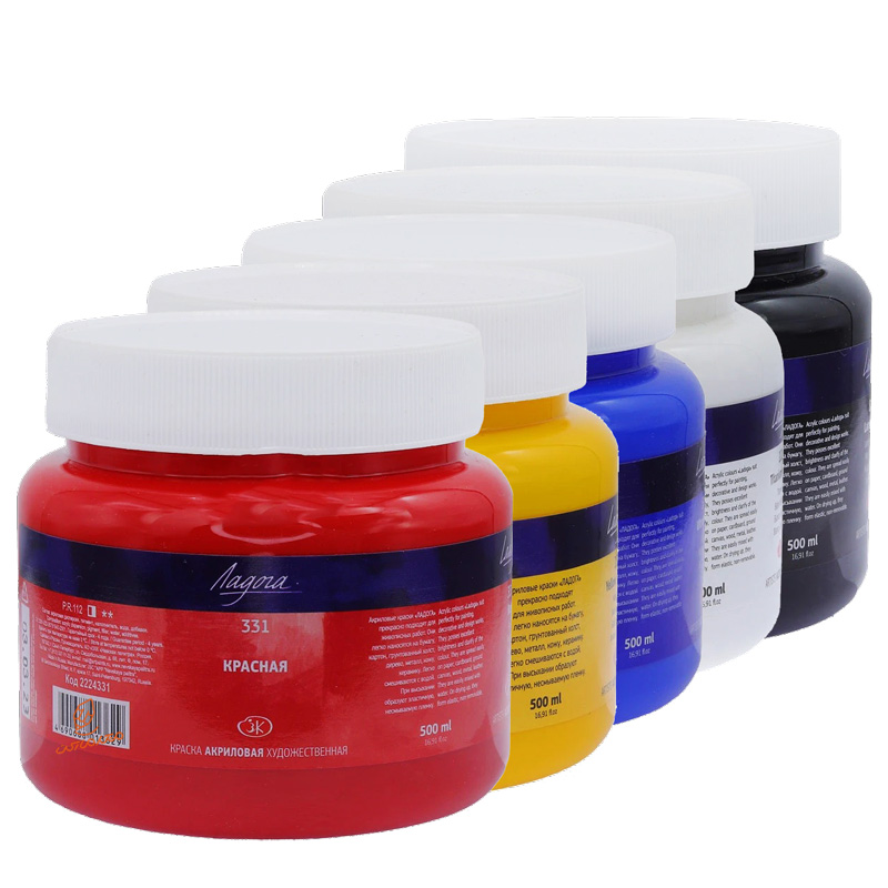 رنگ اکریلیک 500 میل لادوگا سن پترزبورگ