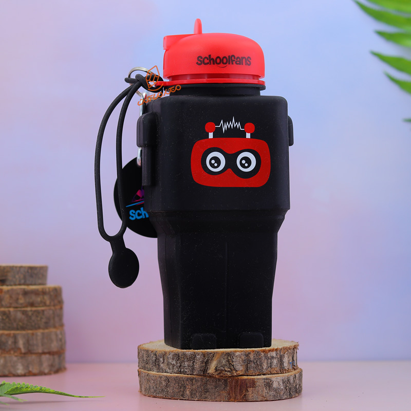 قمقمه سیلیکونی کد 9329 گنجایش 0.55 لیتر اسکول فنس