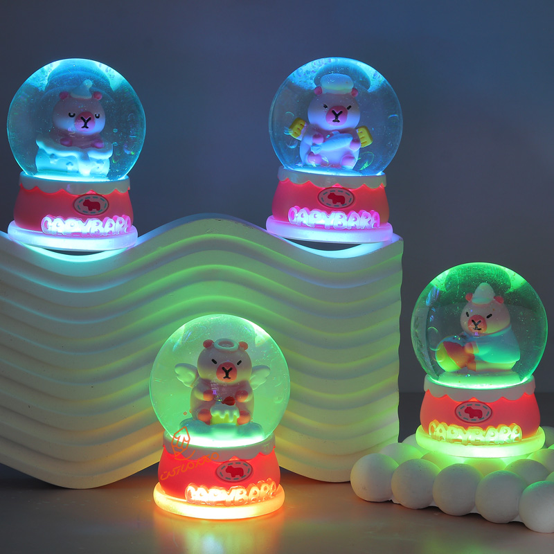 گوی چراغ دار طرح خوک توپولو w035 (7).jpg