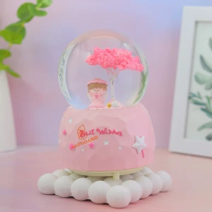 گوی فانتزی موزیکال طرح درخت صورتی G1632