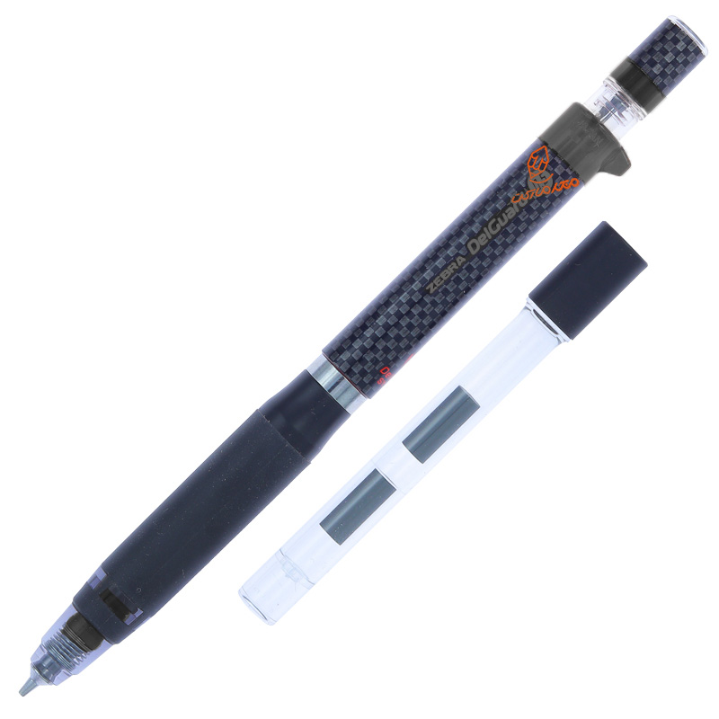 اتود 0.5 پاک کن دار زبرا مدل دلگارد DELGUARD مشکی