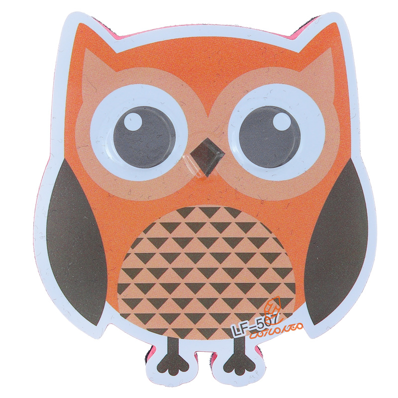 تخته پاک کن وایت برد طرح جغد کد LF-507 نارنجی.jpg