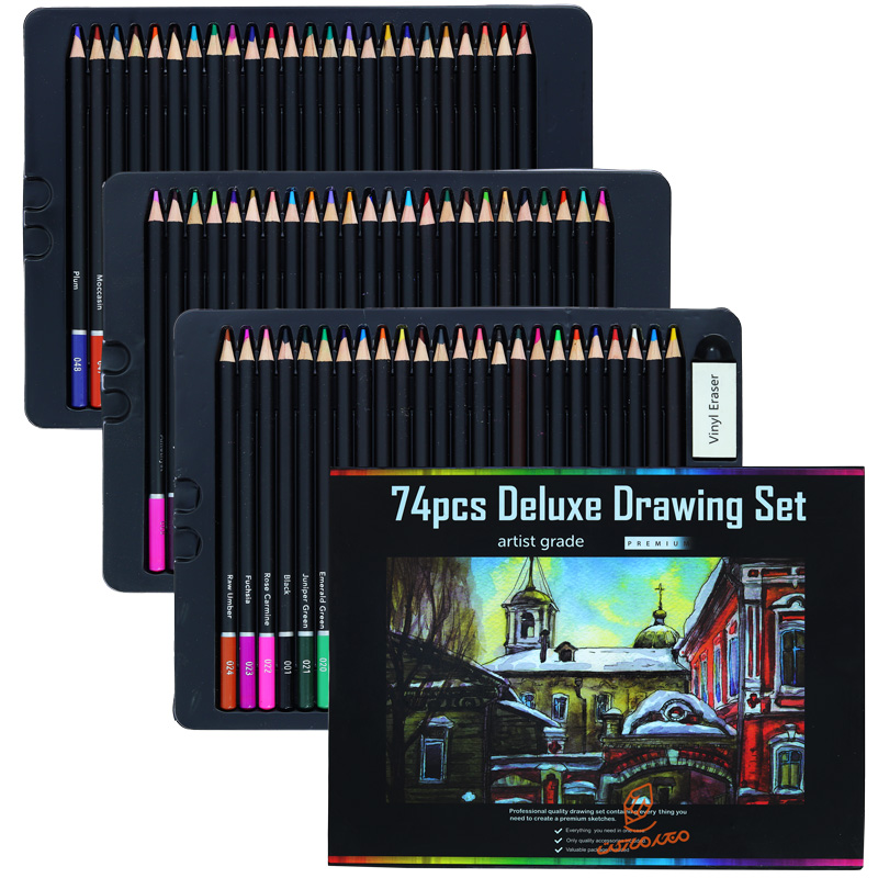 مداد رنگی 74 تکه آرتیست به همراه ابزار