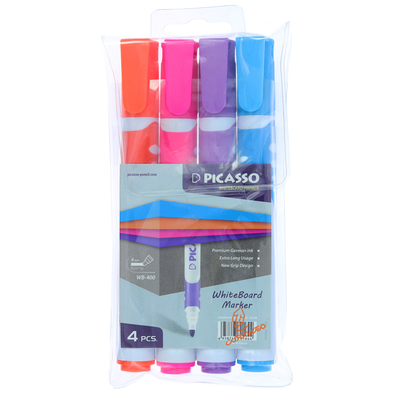 ماژیک وایت برد پیکاسو بسته 4 عددی