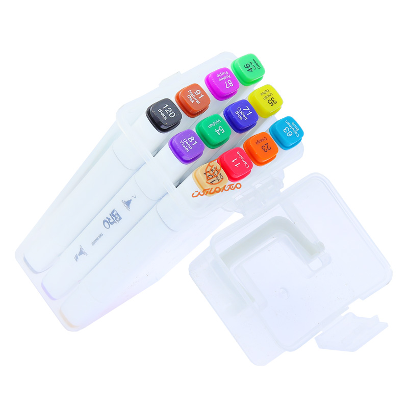 ماژیک راندو 12 رنگ 2 سر بیرو BIRO (3).jpg