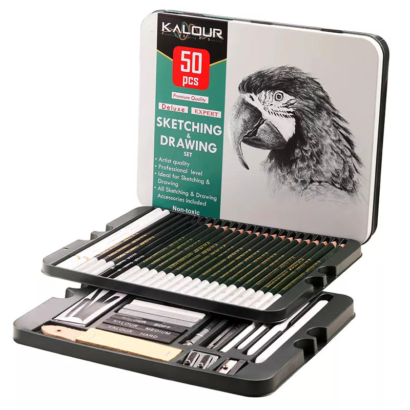 ست طراحی 50 تکه طرح طوطی کالور Kalour (3).jpg