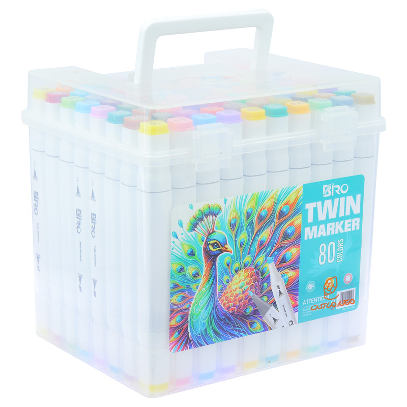 ماژیک راندو 80 رنگ 2 سر بیرو BIRO (2).jpg