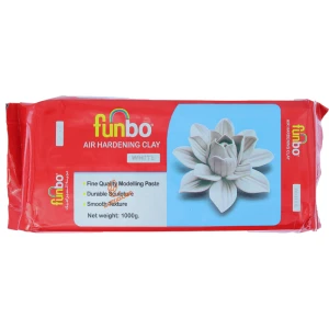 خمیر مجسمه سازی سفید 1000 گرمی فانبو FUNBO