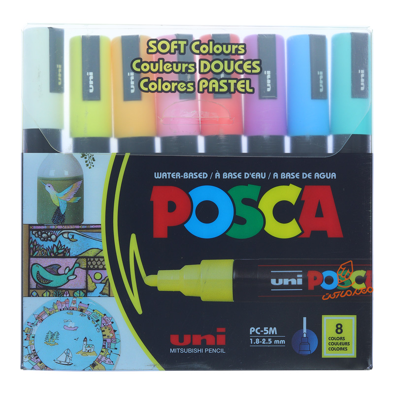 ماژیک 8 رنگ مدل پاستلی پوسکا POSCA