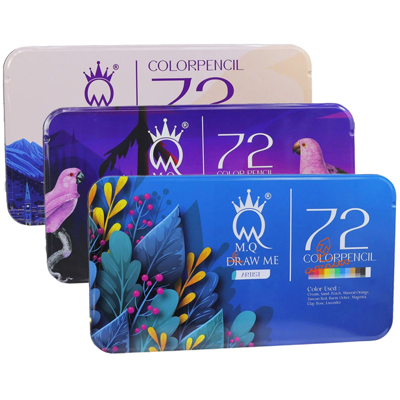 مداد رنگی 72 رنگ آرتیست جعبه فلزی  ام کیو MQ