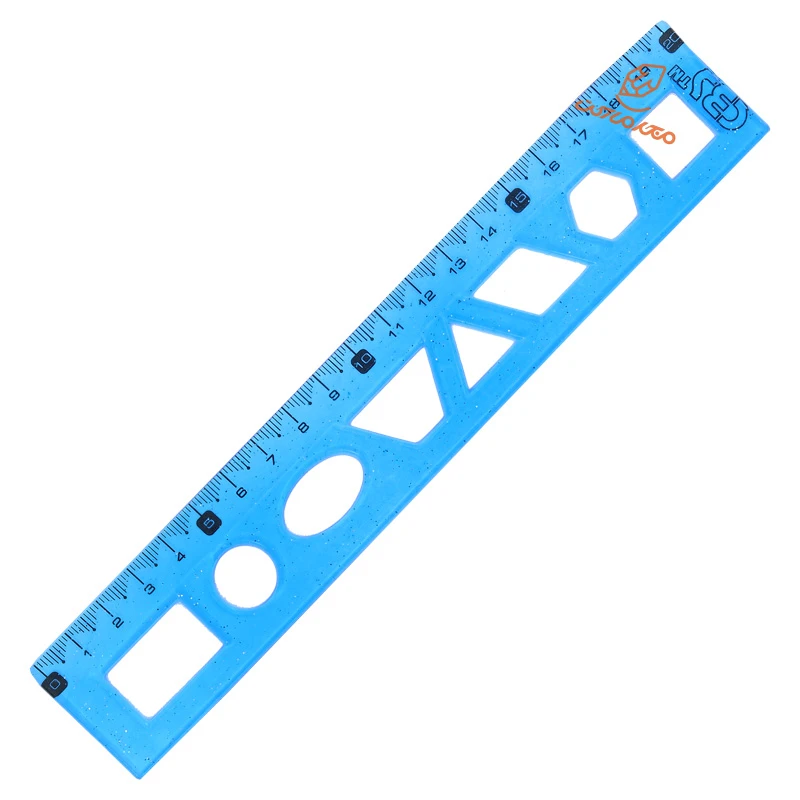 خط کش 20cm ژله ای شابلون دار ( اشکال هندسی )  MJ-121 سی بی اس (6).jpg