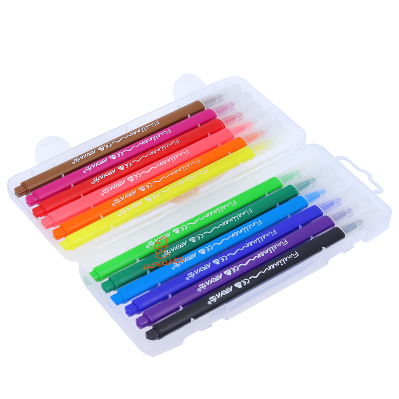 ماژیک 12 رنگ سوزنی 9082 آریا ARYA (6).jpg