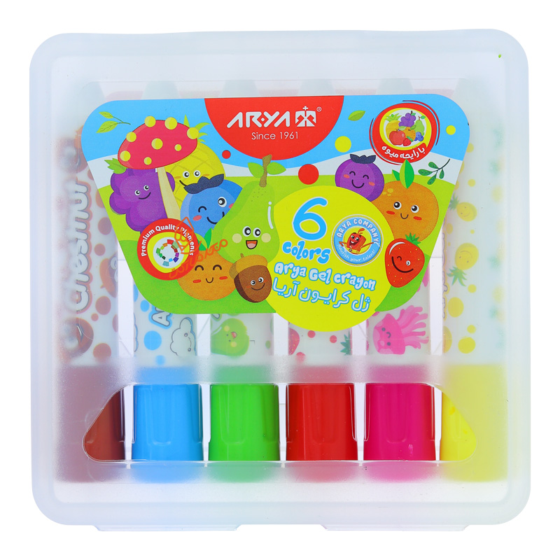 ژل کرایون 6 رنگ 9020 آریا