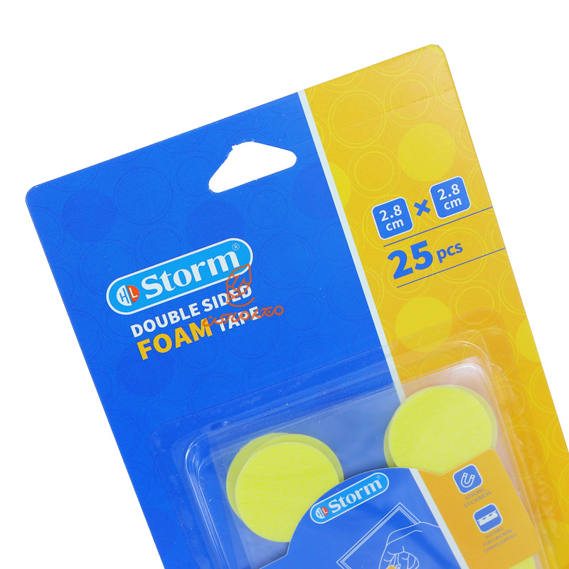 چسب دو طرفه فومی دایره 25 عددی 2128 استورم STORM (3).jpg