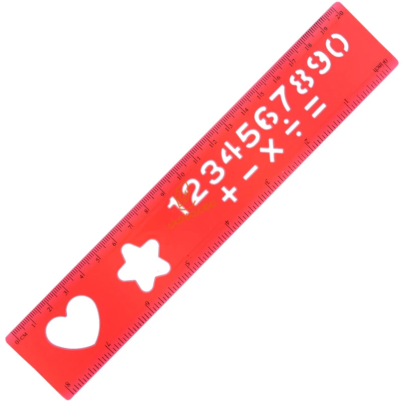خط کش 20CM ژله ای شابلون دار ( شابلون اعداد ) (7).jpg