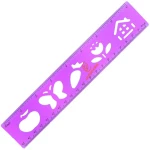 خط کش 20CM ژله ای شابلون دار ( نقاشی کودکان) (3).jpg