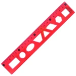 خط کش 20cm ژله ای شابلون دار ( اشکال هندسی )  MJ-121 سی بی اس (2).jpg