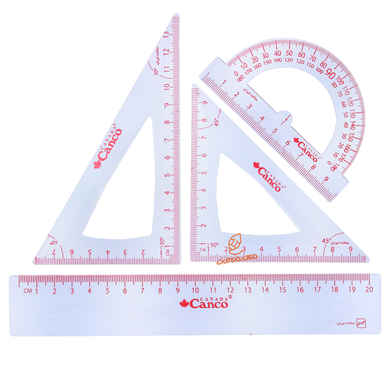 ست خط کش ، نقاله ، گونیا کنکو CANCO