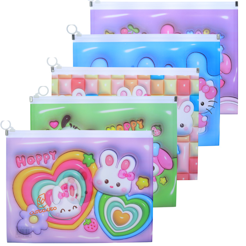 پوشه زیپ دار فانتزی طرح خرگوش WJ-141