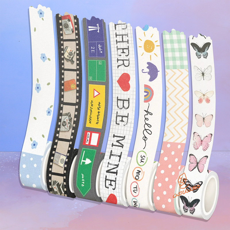 چسب واشی طرح مینیمال سایز 04 لوتوس MERRIX