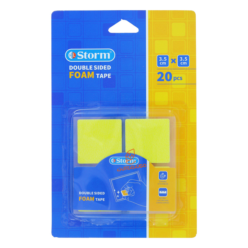 چسب دو طرفه فومی 3.5*3.5 سانتی متر 2235 استورم storm