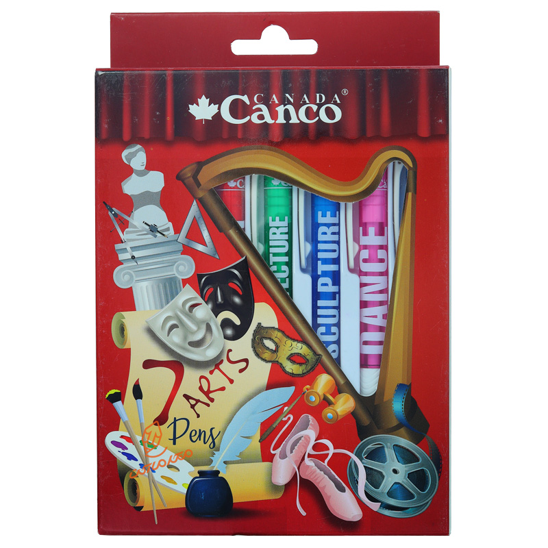 خودکار فشاری کنکو طرح هنر بسته 7 عددی