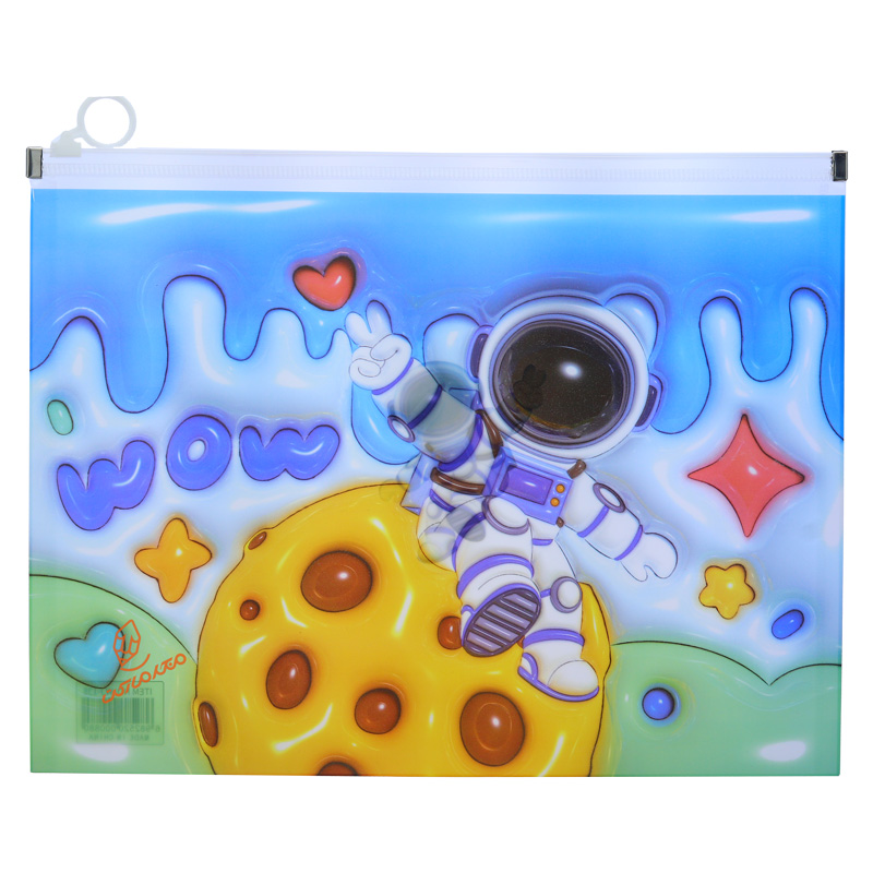 پوشه زیپ دار فانتزی طرح فضانورد WJ-138 (2).jpg