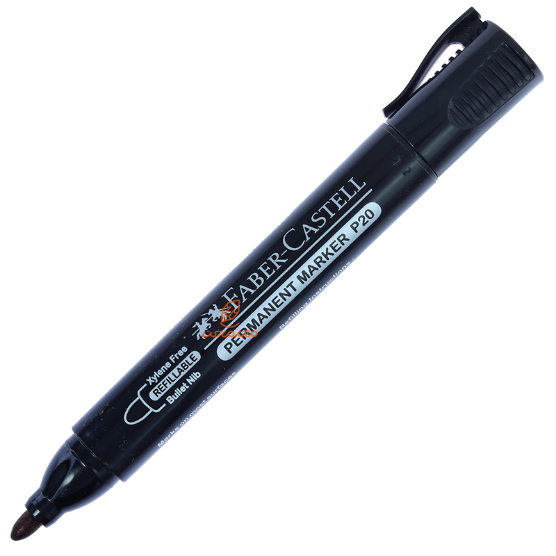 ماژیک جوهر ثابت (پرمننت) فابر کاستل کد254199 مشکی.jpg