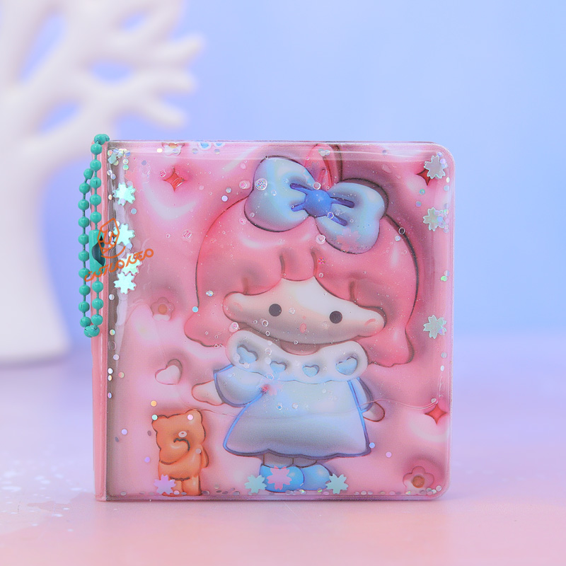 دفترچه یادداشت آکواریومی طرح دختر خندان استیکر دار XM-18 (3).jpg