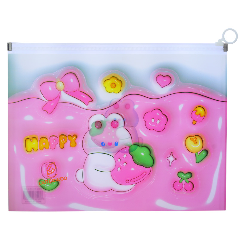 پوشه زیپ دار فانتزی طرح خرس WJ-137 (5).jpg