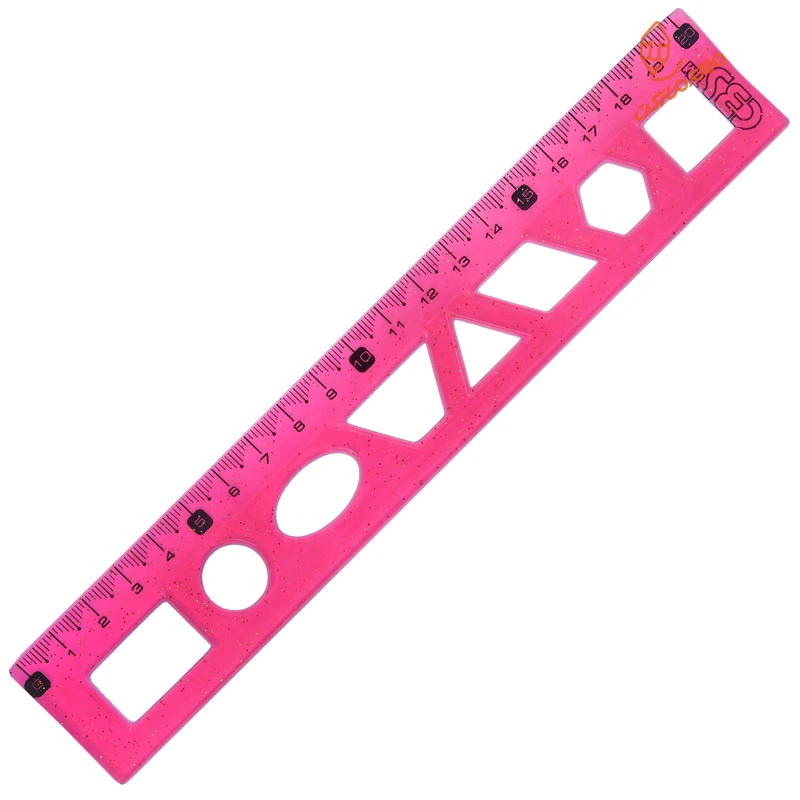 خط کش 20cm ژله ای شابلون دار ( اشکال هندسی )  MJ-121 سی بی اس (3).jpg