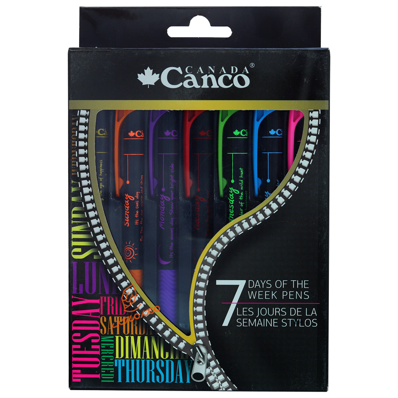 خودکار فشاری کنکو طرح روزهای هفته بسته 7 عددی